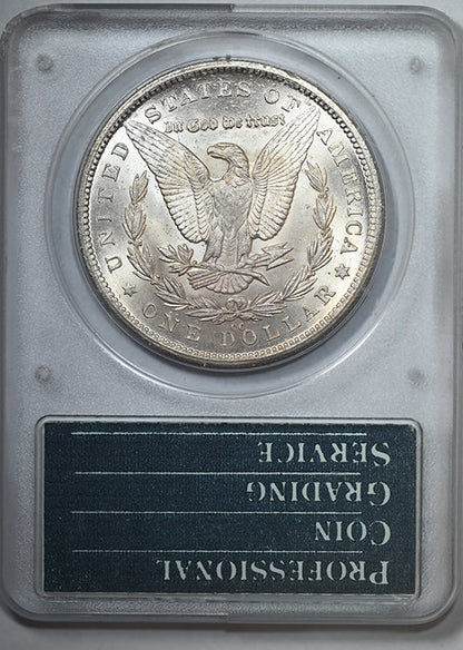 1880-CC Morgan Dollar $1 PCGS Rattler MS63 CAC