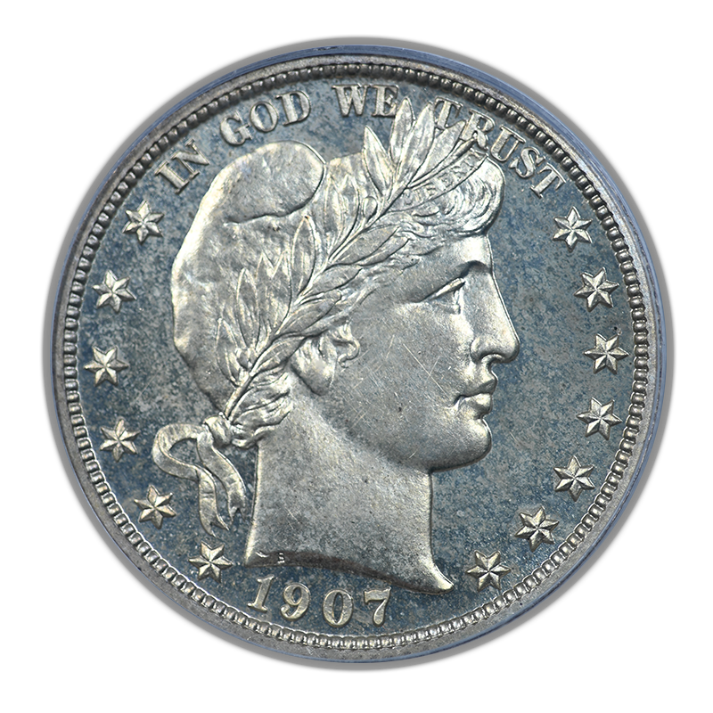 1907 Proof Barber Half Dollar 50C PCGS PR64