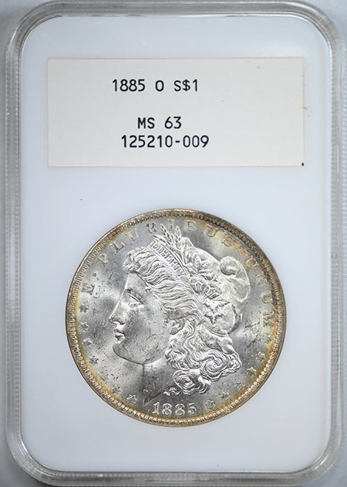 1885-O Morgan Dollar $1 NGC Fatty MS63 - White Label