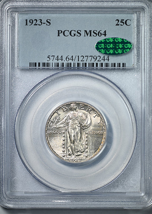 1923-S Standing Liberty Quarter 25C PCGS MS64 CAC