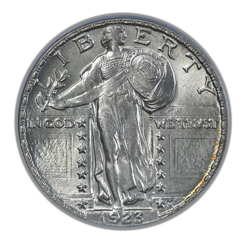 1923-S Standing Liberty Quarter 25C PCGS MS64 CAC