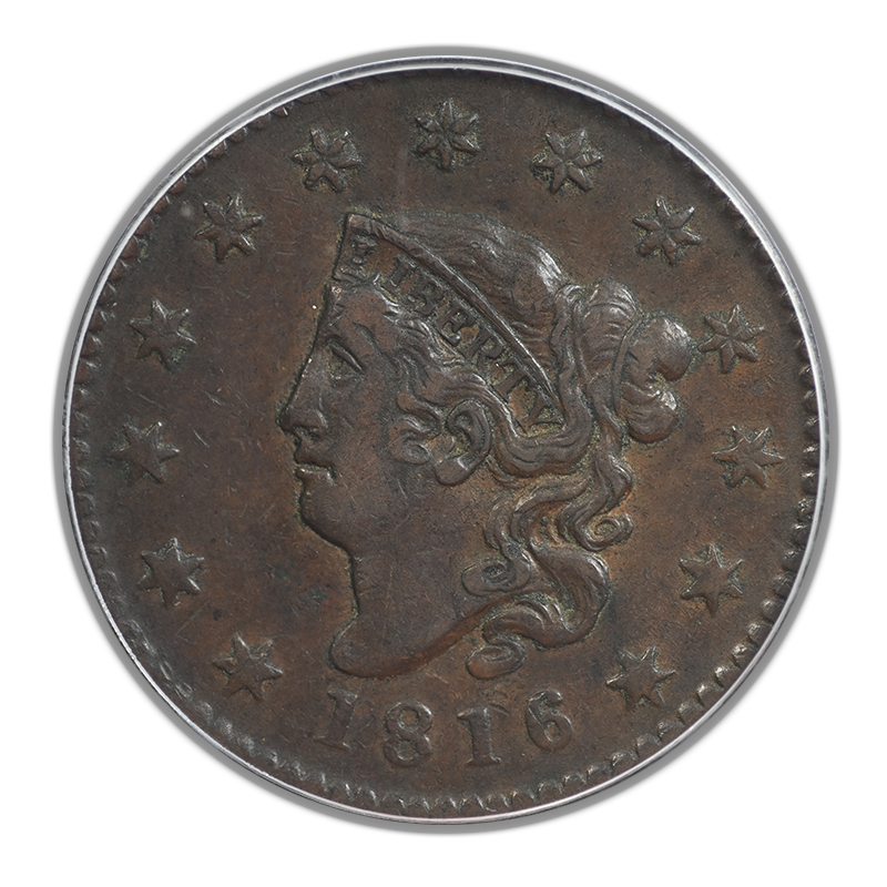 1816 Coronet Head Large Cent 1C PCGS XF45