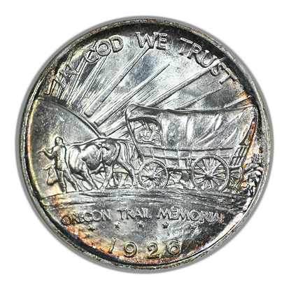 1926-S Oregon Trail Classic Commemorative Half Dollar 50C NGC Fatty MS63