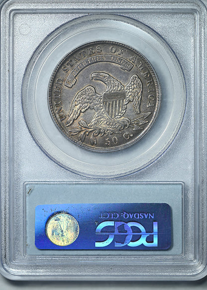1836 Capped Bust Half Dollar 50C PCGS AU55 - Lettered Edge