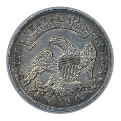 1836 Capped Bust Half Dollar 50C PCGS AU55 - Lettered Edge
