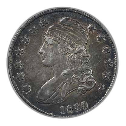 1835 Capped Bust Half Dollar 50C ANACS Soapbox AU50