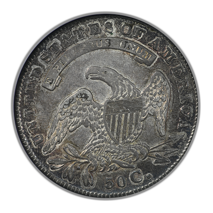 1835 Capped Bust Half Dollar 50C ANACS Soapbox AU50