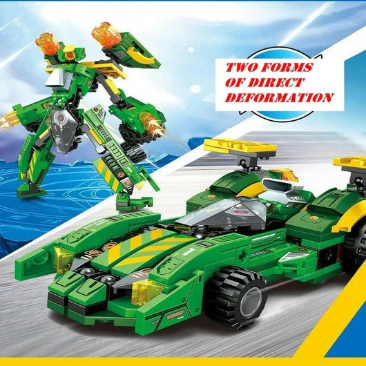 Mechanical Transformation Truck Car Robot Bricks Toy