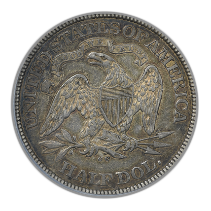 1876-CC Liberty Seated Half Dollar 50C PCGS AU50