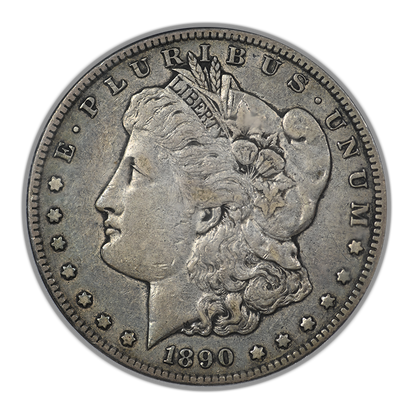1890-CC Morgan Dollar $1 PCGS VF35 CAC