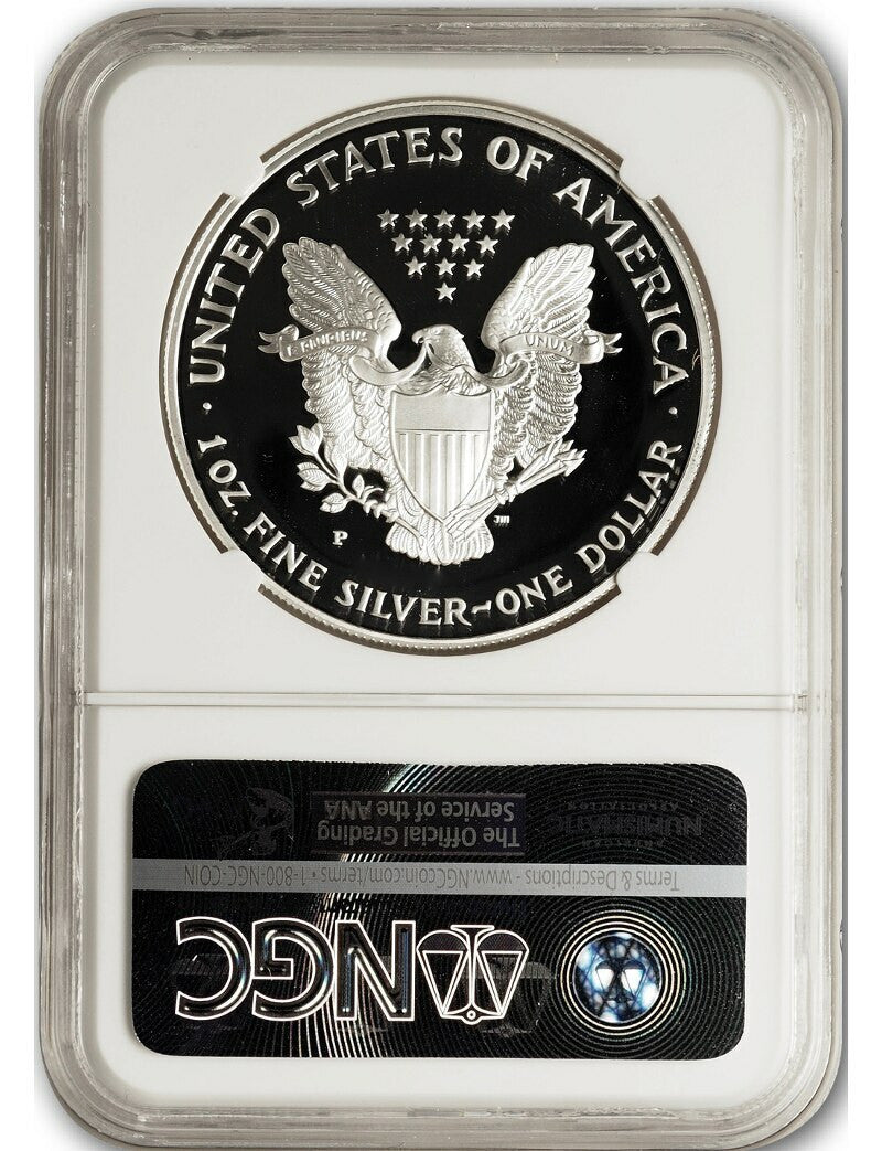 1986-2021 Silver Eagle 35 pc Set NGC PF70UCAM Edmund Moy Signed