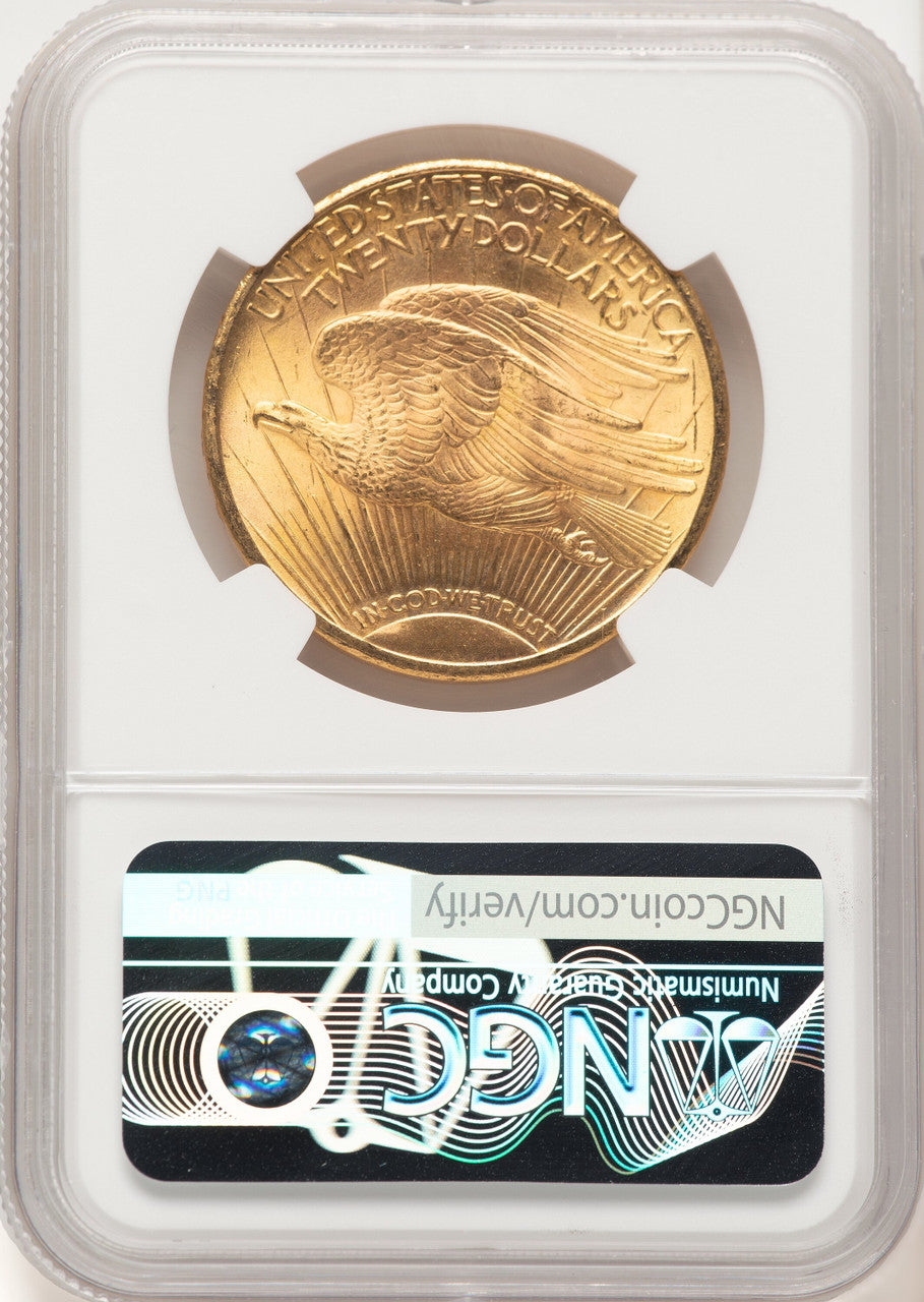 1924 $20 Saint Saint-Gaudens Double Eagle NGC MS66+