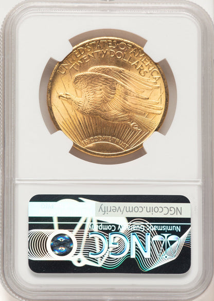 1924 $20 Saint Saint-Gaudens Double Eagle NGC MS66+