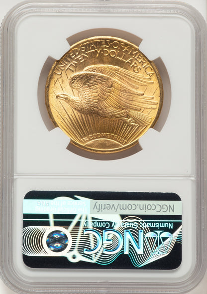 1924 $20 Saint Saint-Gaudens Double Eagle NGC MS65+