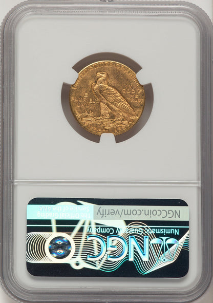 1908-D $5 Indian Half Eagle NGC MS64
