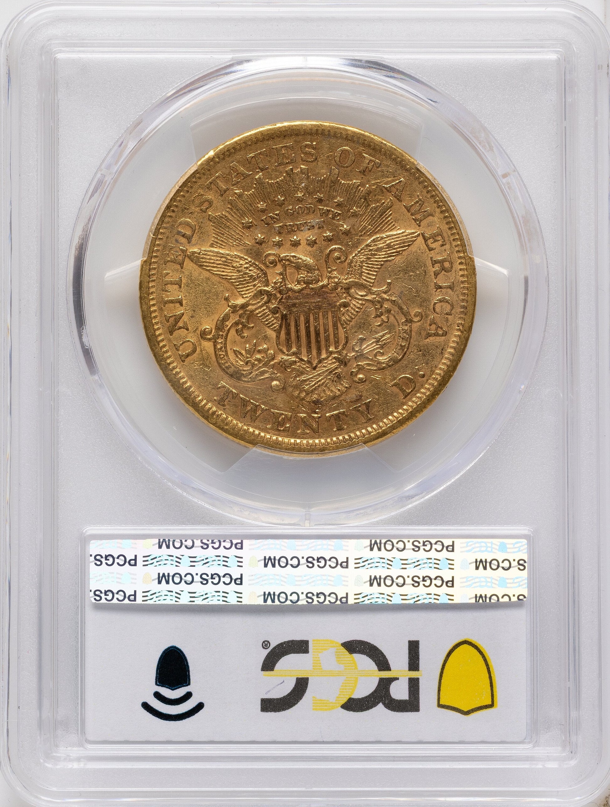1867-S $20 Liberty Double Eagle PCGS XF45