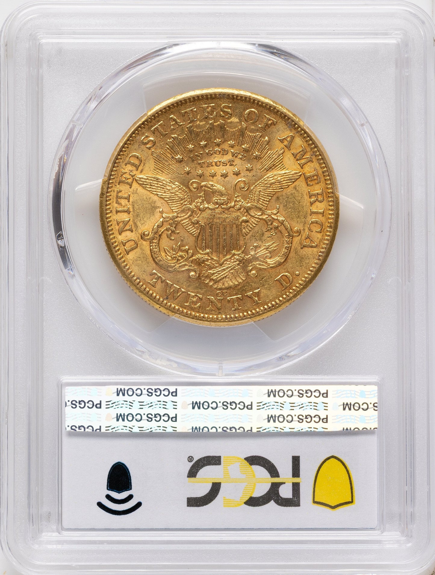 1875-CC $20 Liberty Double Eagle PCGS AU53