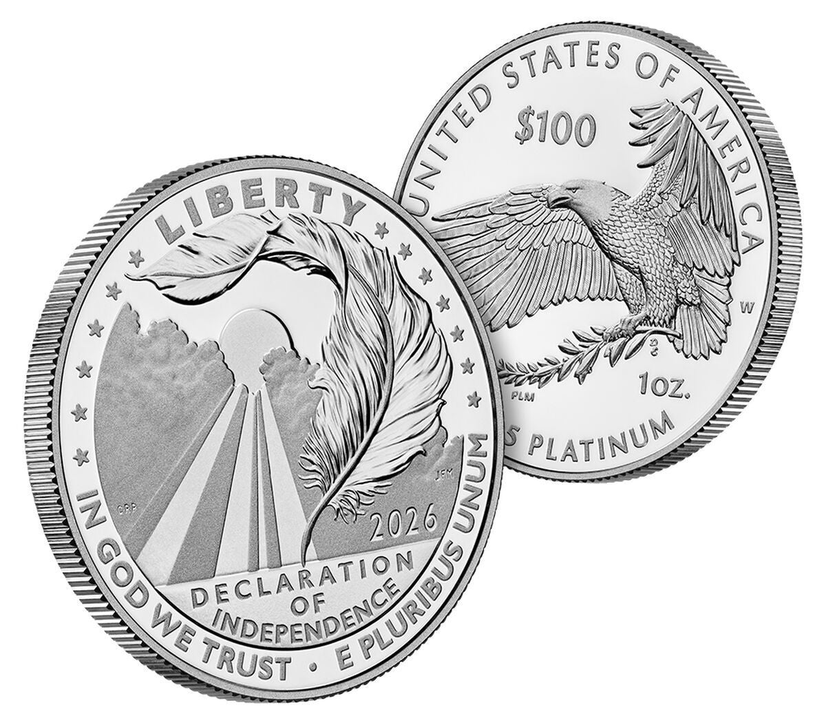 2026-W $100 Platinum Eagle Declaration of Independence FDI NGC PF70 Hancock