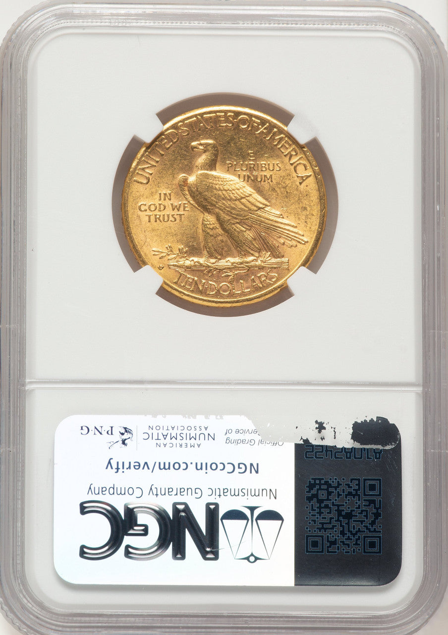 1910-S $10 Indian Eagle NGC AU58