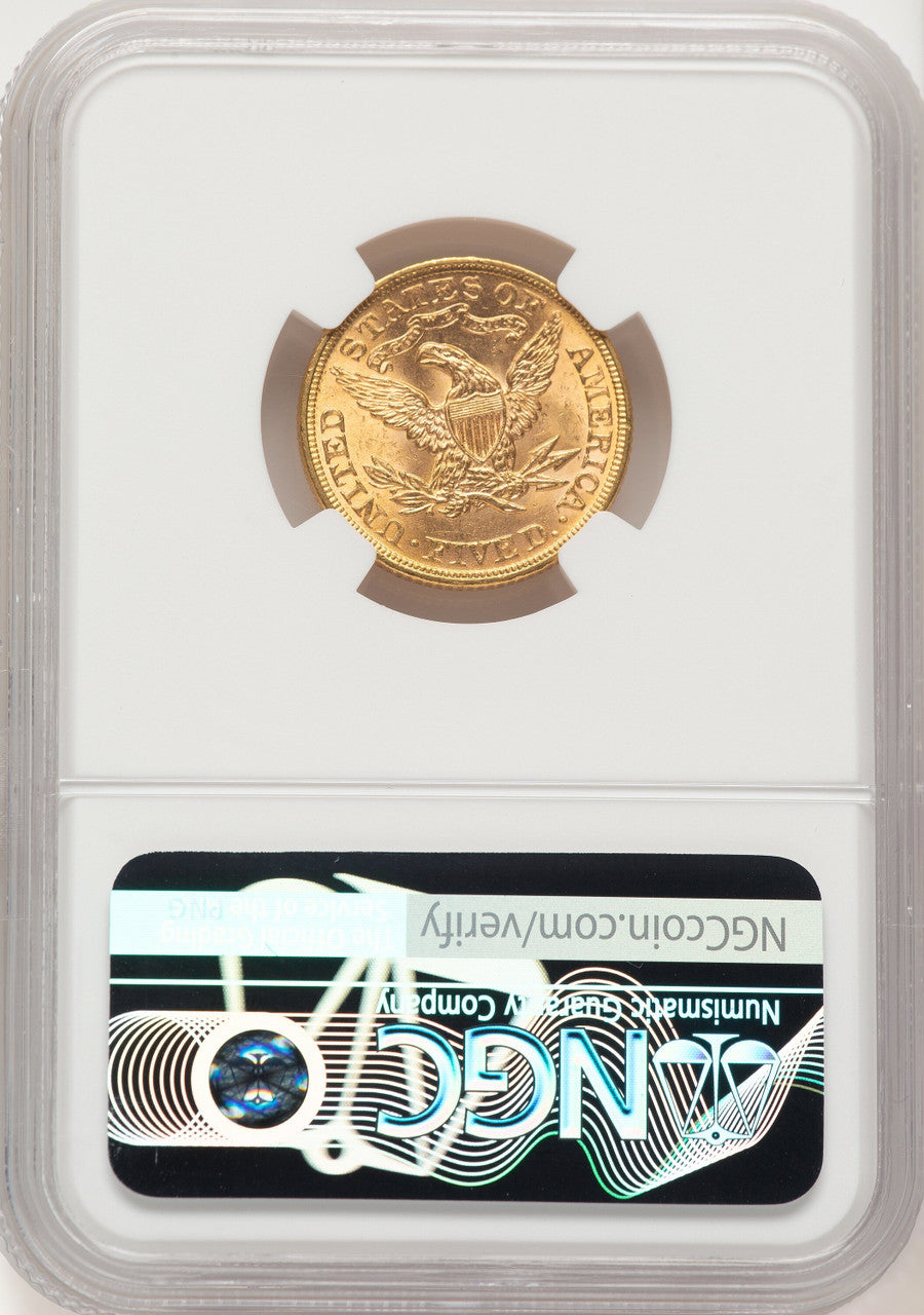 1893 $5 Liberty Half Eagle NGC MS65