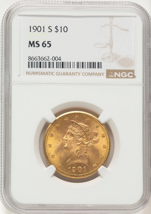 1901-S $10 Liberty Eagle NGC MS65