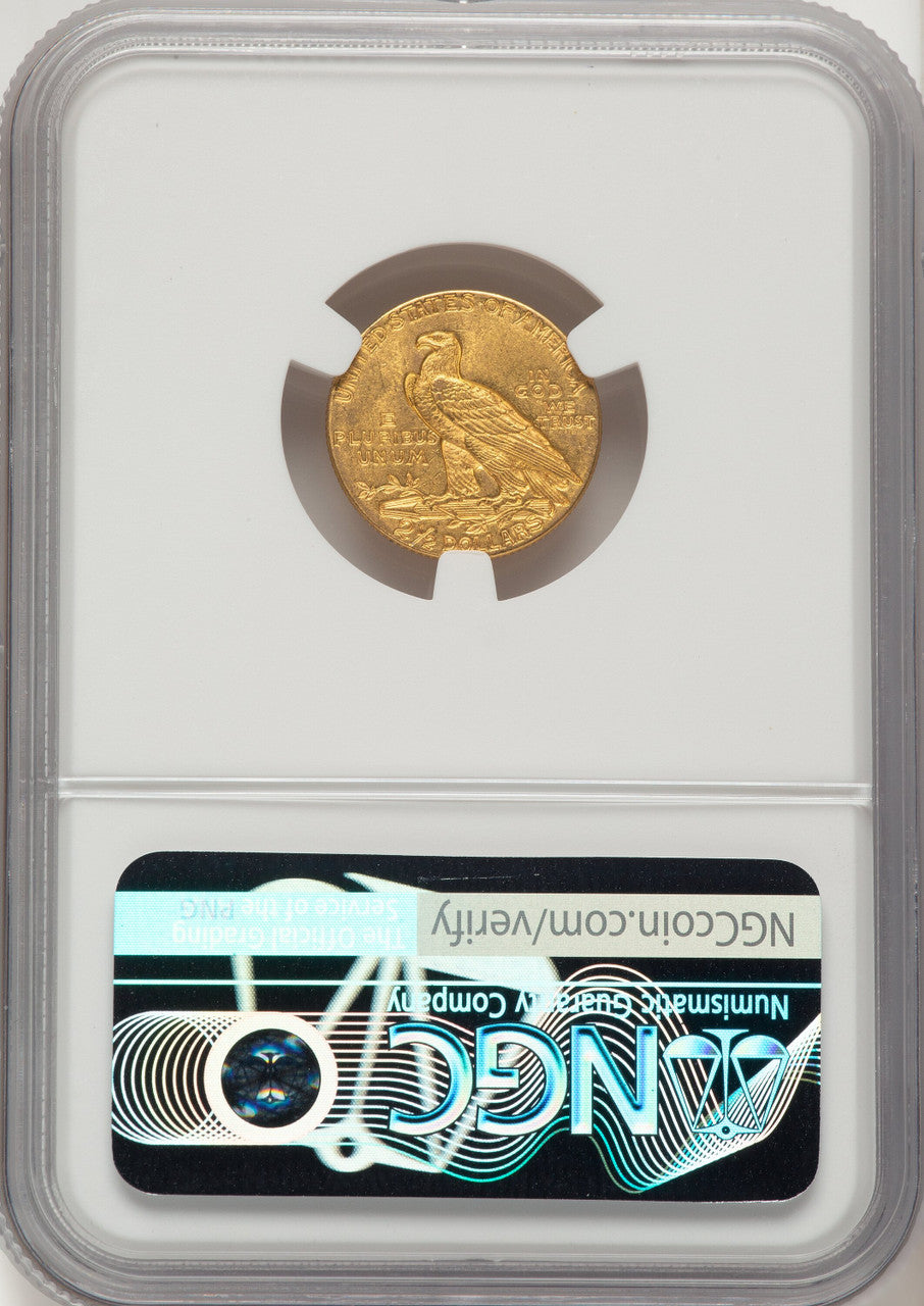1911 $2.50 Indian Quarter Eagle NGC MS62