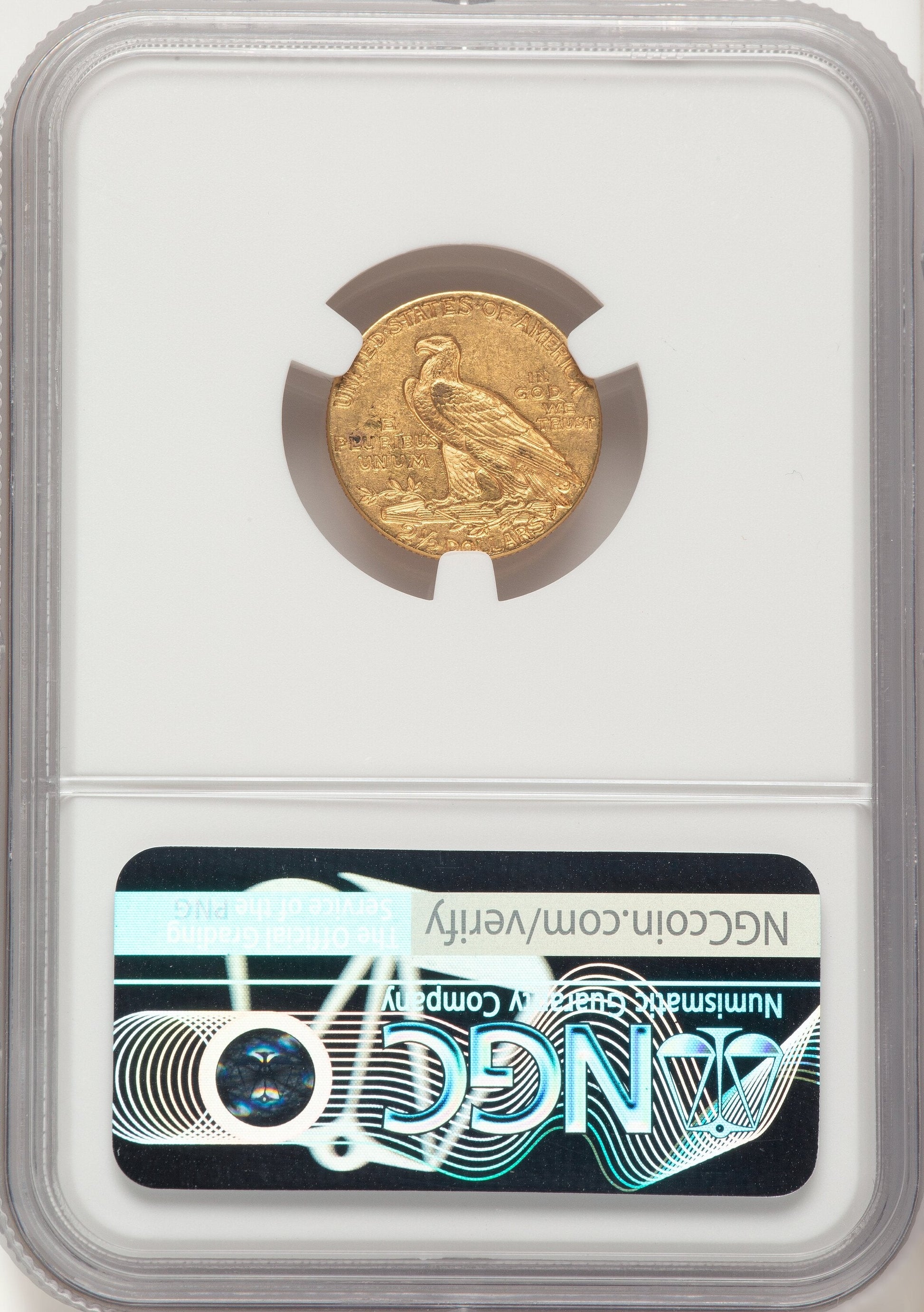 1913 $2.50 Indian Quarter Eagle NGC MS62
