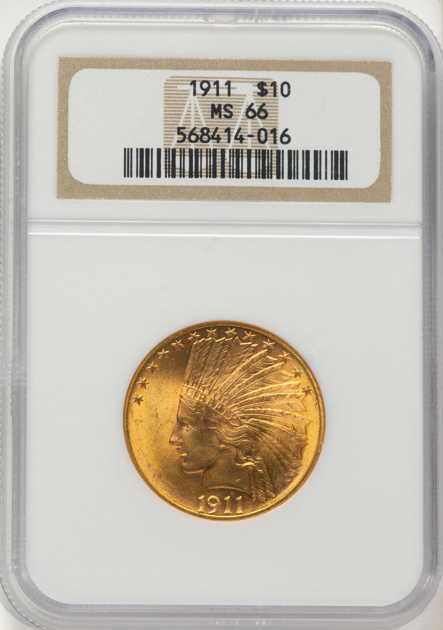 1911 $10 Indian Eagle NGC MS66