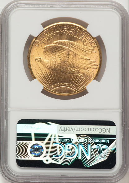 1909-S $20 Saint-Gaudens Double Eagle NGC MS63