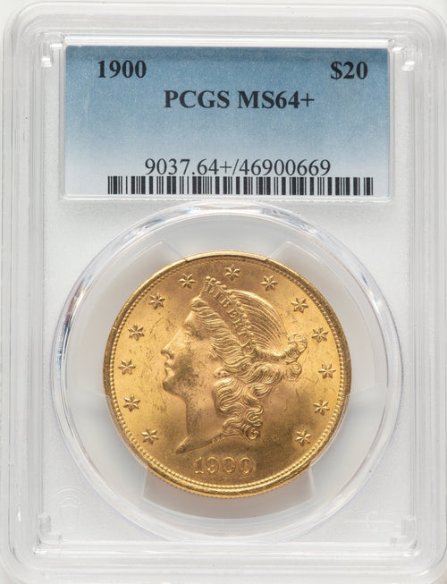 1900 $20 Liberty Double Eagle PCGS MS64+
