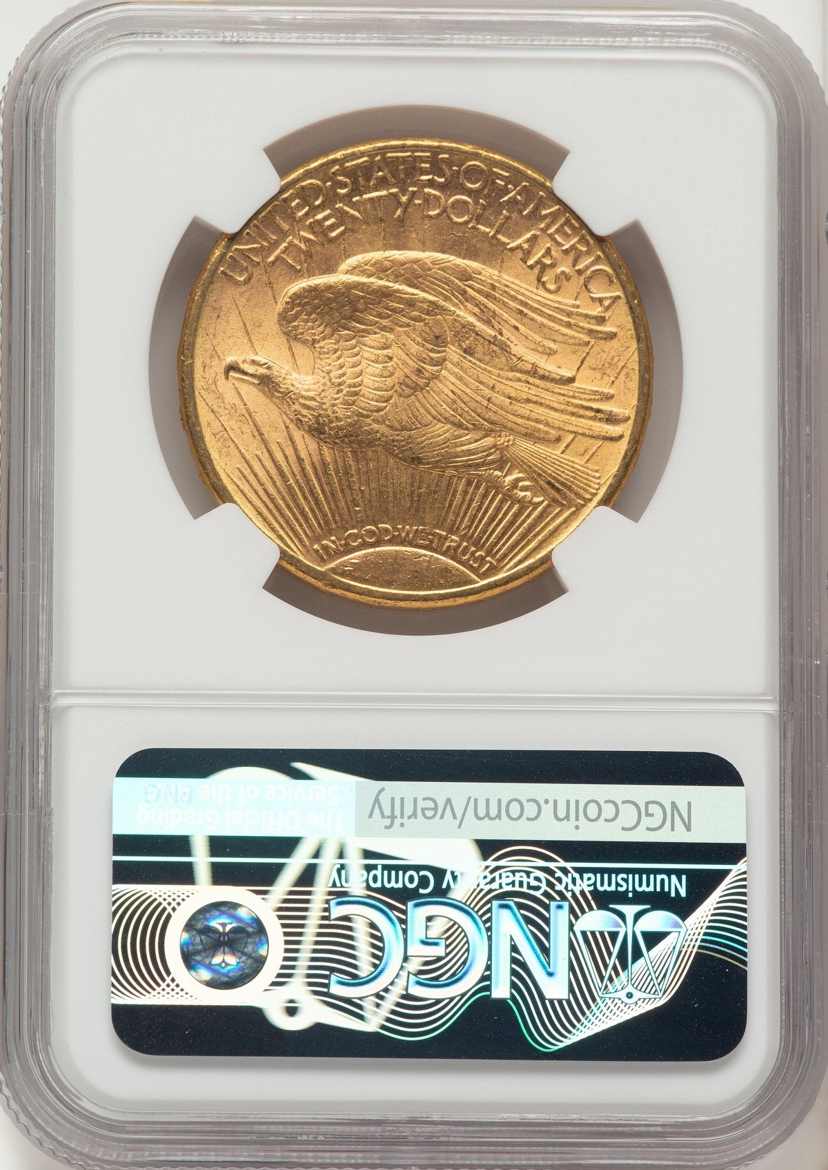1911-S $20 Saint-Gaudens Double Eagle NGC MS63