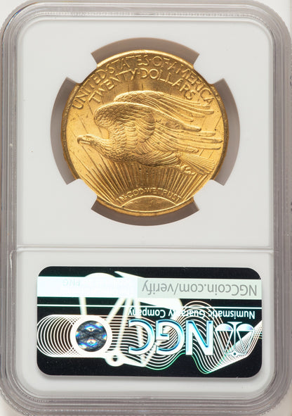 1915-S $20 Saint-Gaudens Double Eagle NGC MS65