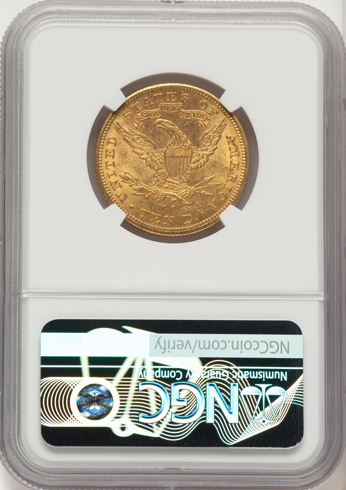 1891-CC $10 Liberty Eagle NGC MS60