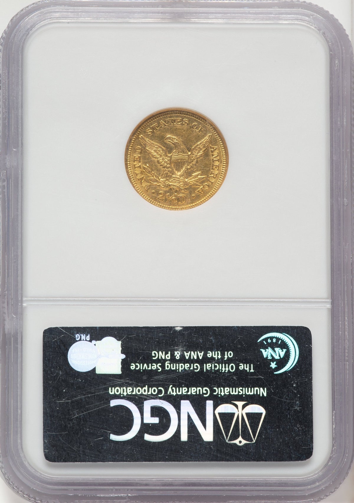1856-O $2.50 Liberty Quarter Eagle NGC AU55