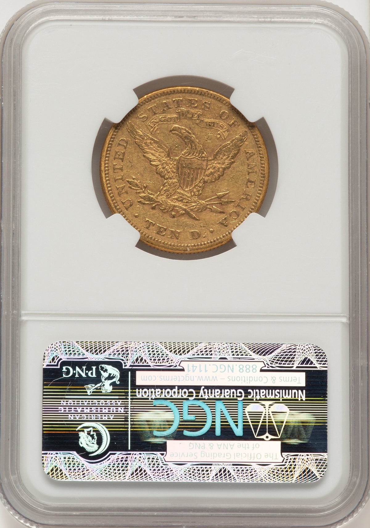 1877-S $10 Liberty Eagle NGC AU55
