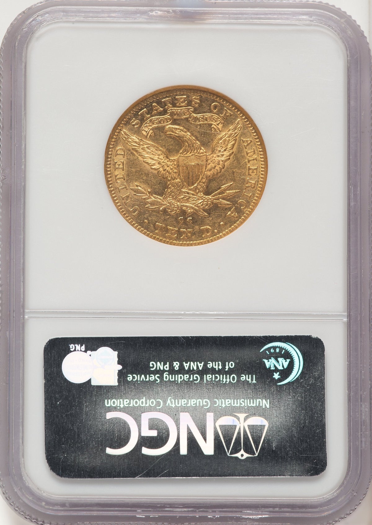 1884-CC $10 Liberty Eagle NGC AU58