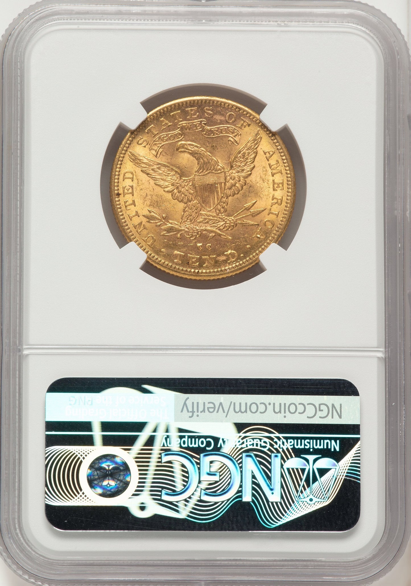 1891-CC $10 Liberty Eagle NGC MS60