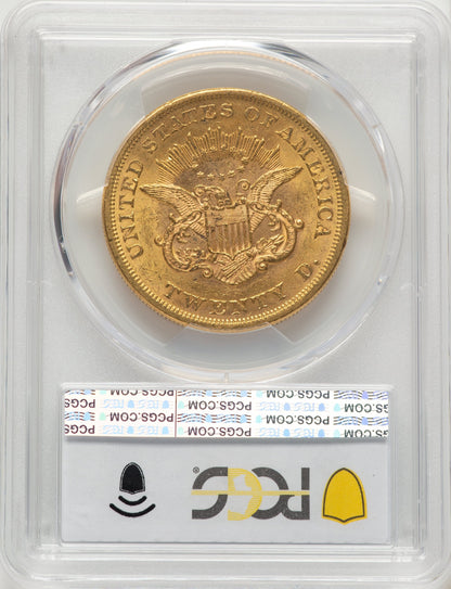 1865 $20 Liberty Double Eagle PCGS MS61