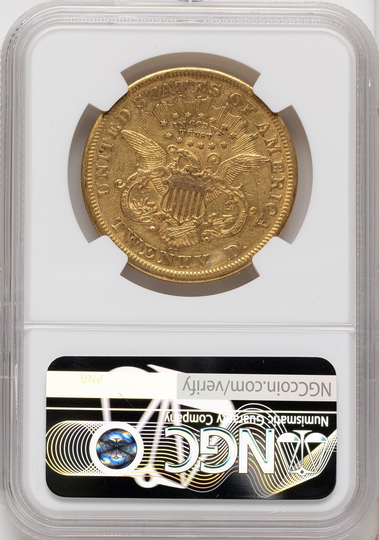 1876-CC $20 Liberty Double Eagle NGC XF45