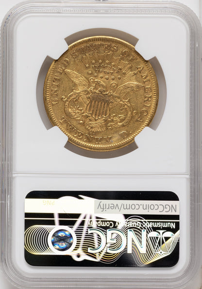 1876-CC $20 Liberty Double Eagle NGC XF45