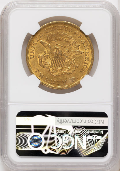 1851 $20 Liberty Double Eagle NGC AU53