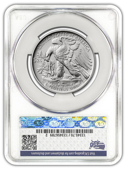2026-W (1776-2026) $25 Dual Date Liberty Bell Privy Palladium Eagle FDD CAC MS70 Flag