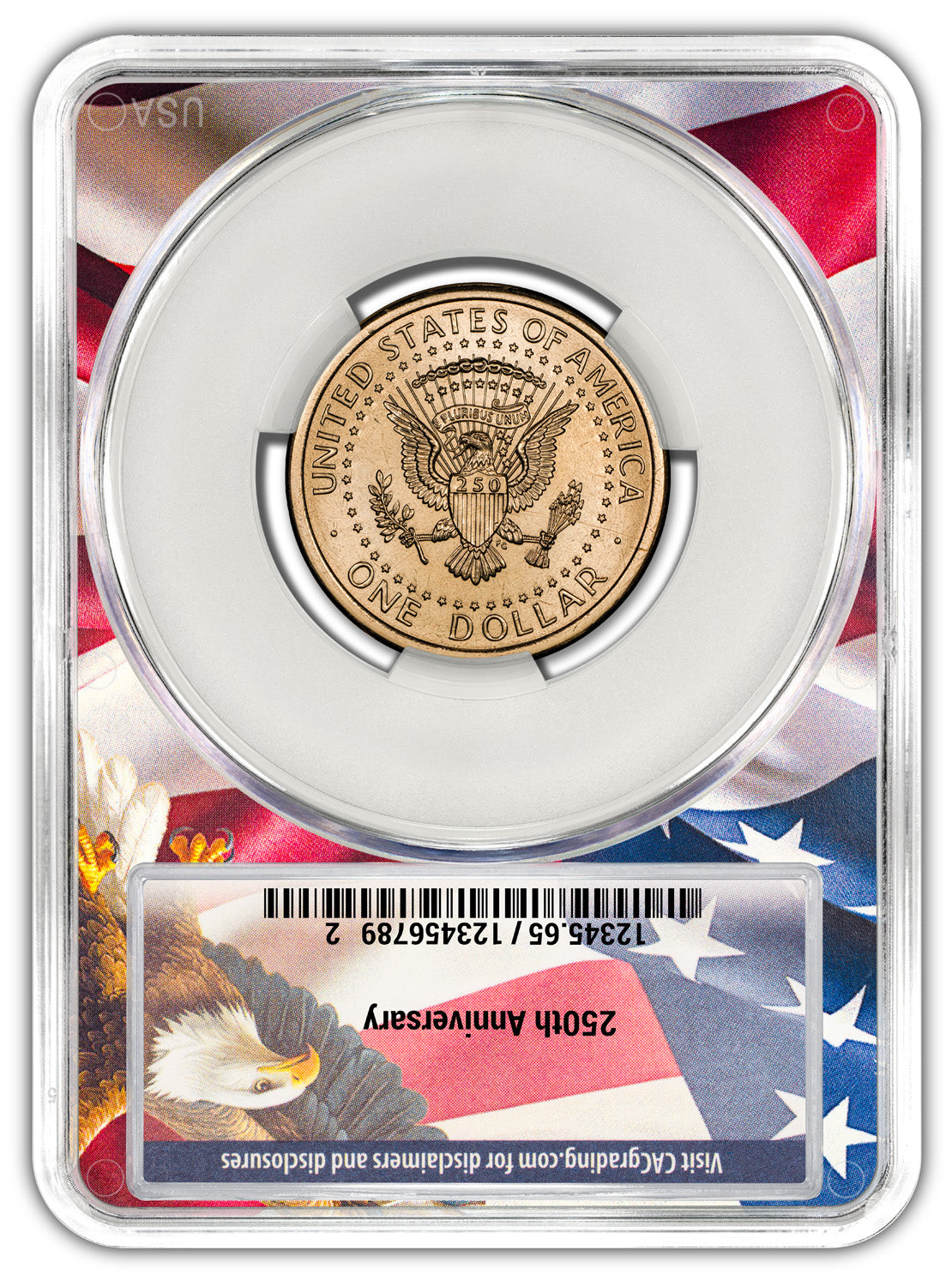 2026 President Donald J. Trump July 4th Privy AD CAC MS65 Ron Drzewucki
