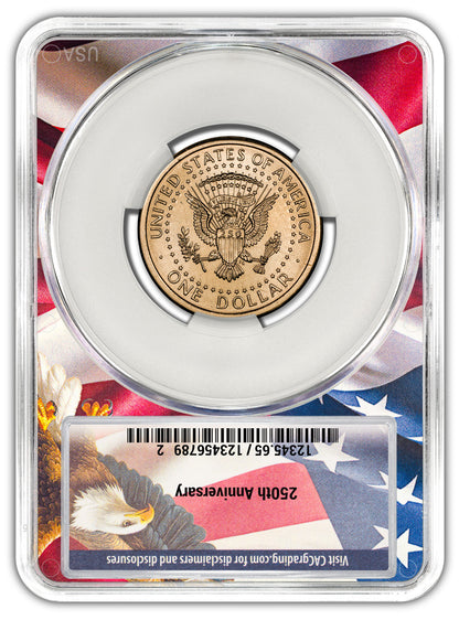 2026 President Donald J. Trump July 4th Privy AD CAC MS65 Ron Drzewucki