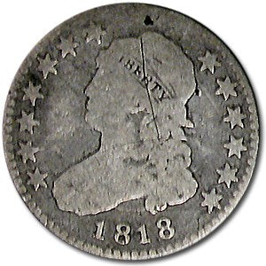 1818 Capped Bust Quarter - VG Details
