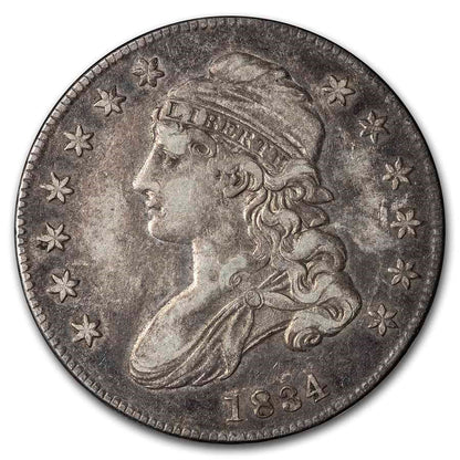 1834 Capped Bust Half Dollar (Sm. Date, Sm. Letters) - XF