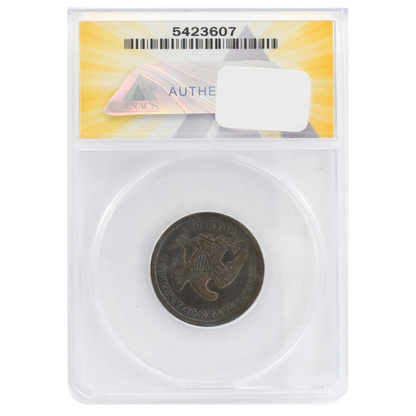 1838 Liberty Seated Quarter F15 "No Drapery" ANACS