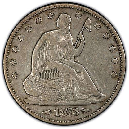 1873 Liberty Seated Half Dollar w/ Arrows (XF)