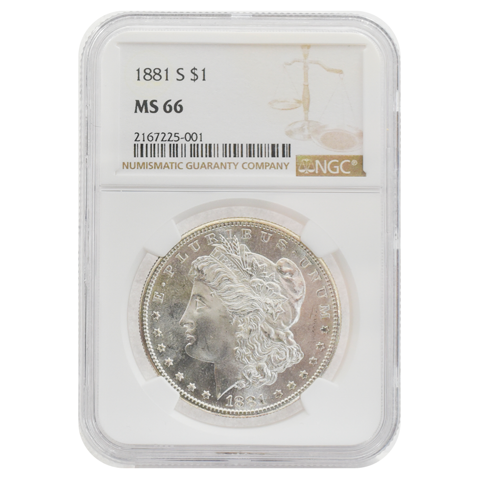 1881-S Morgan Dollar MS66 NGC