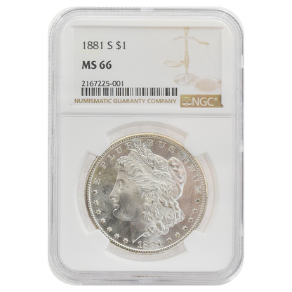 1881-S Morgan Dollar MS66 NGC